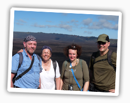 Familie Schwarz und Freunden in Ecuador