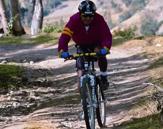 Fahrradfahrer in Peru