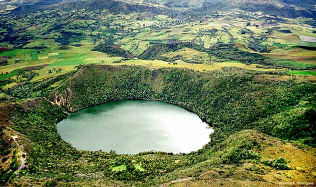 Lagune Guatavita in Kolumbien