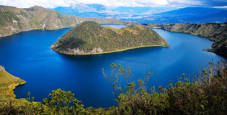 Lagune Cuicocha bei Cotacachi