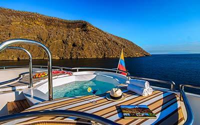 Jacuzzi auf Galapagos Kreuzfahrt