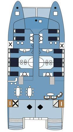Deckplan Hauptdeck Seaman Journey Galapagos