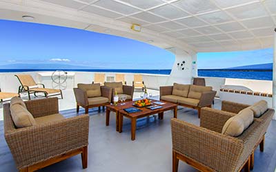 Sonnendeck der Treasure of Galapagos