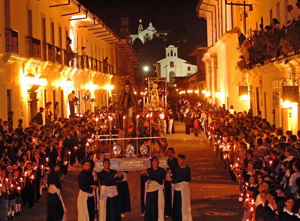 Osterprozession in Popayan Kolumbien