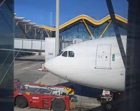 Flugzeug auf dem Flughafen