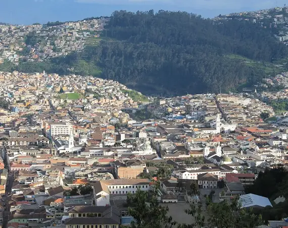 Blick über Quito