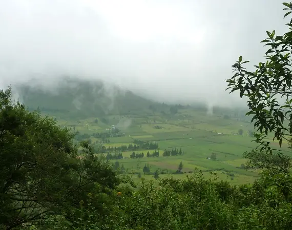Inneres des Pululahua Kraters