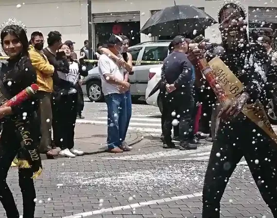 Karneval in der Mariscal in Quito