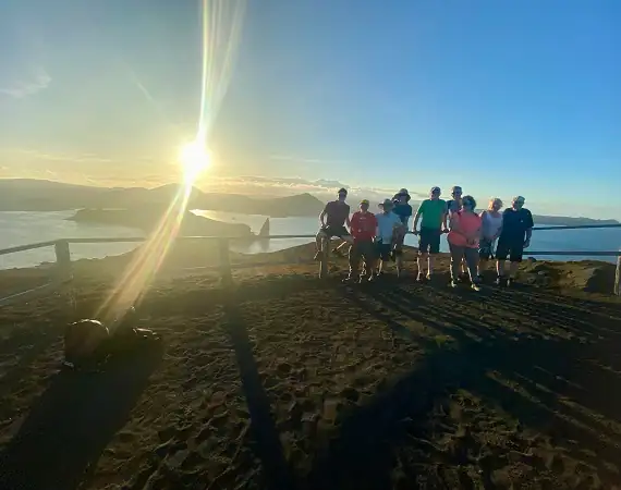 Sonnenuntergang auf der Insel Bartolome