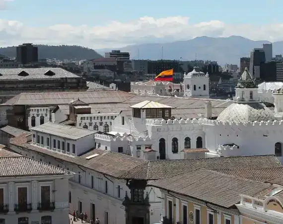 Blick über die Altstadt von Quito