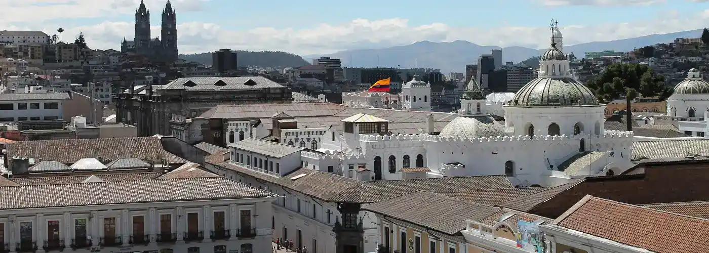 Blick über die Altstadt von Quito