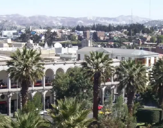 Blick über das Zentrum von Arequipa