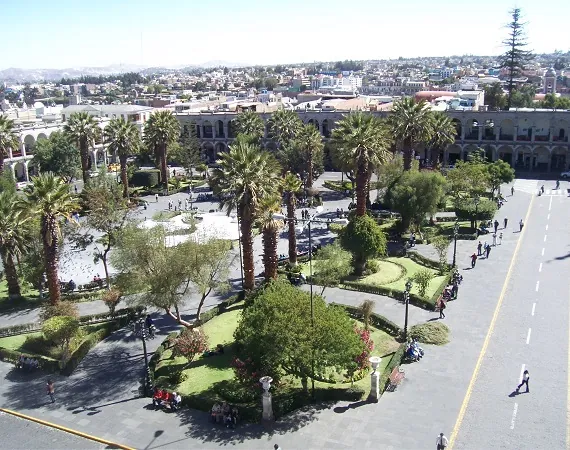 Blick über den Hauptplatz von Arequipa