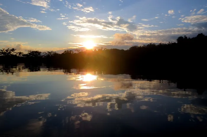 Cuyabeno Lodge Sonnenuntergang