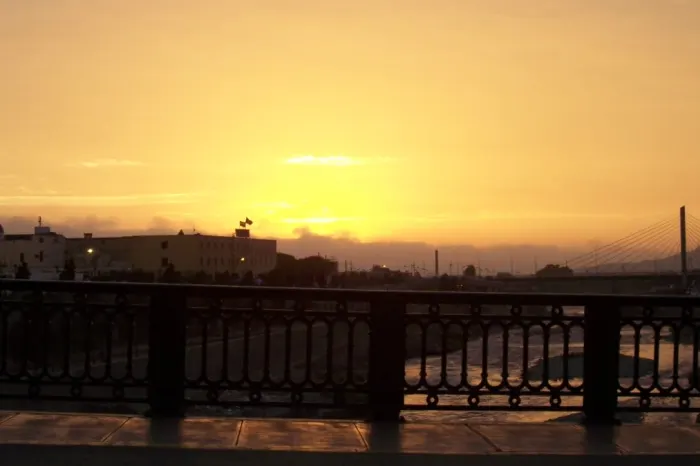 Lima Fluss Sonnenuntergang
