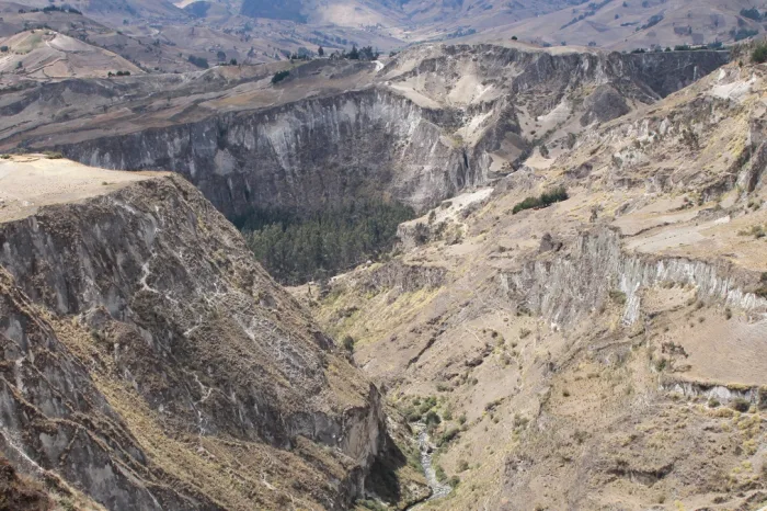Schlucht Anden Ecuador