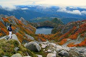 Lagune des Vulkans Huerquehue in Araucania Chile
