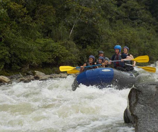 Rafting in Baños, Ecuador