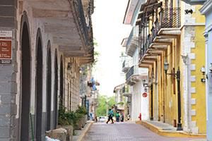 Panama Stadt bunte straße