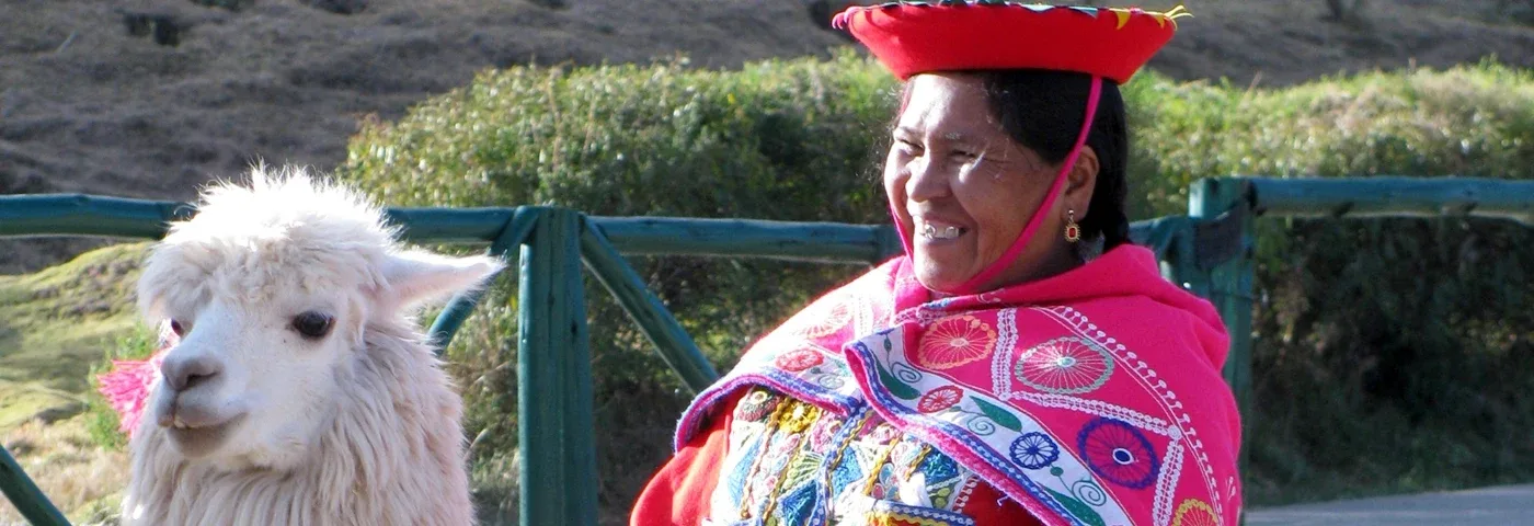 indigena alpaka cuzco peru banner
