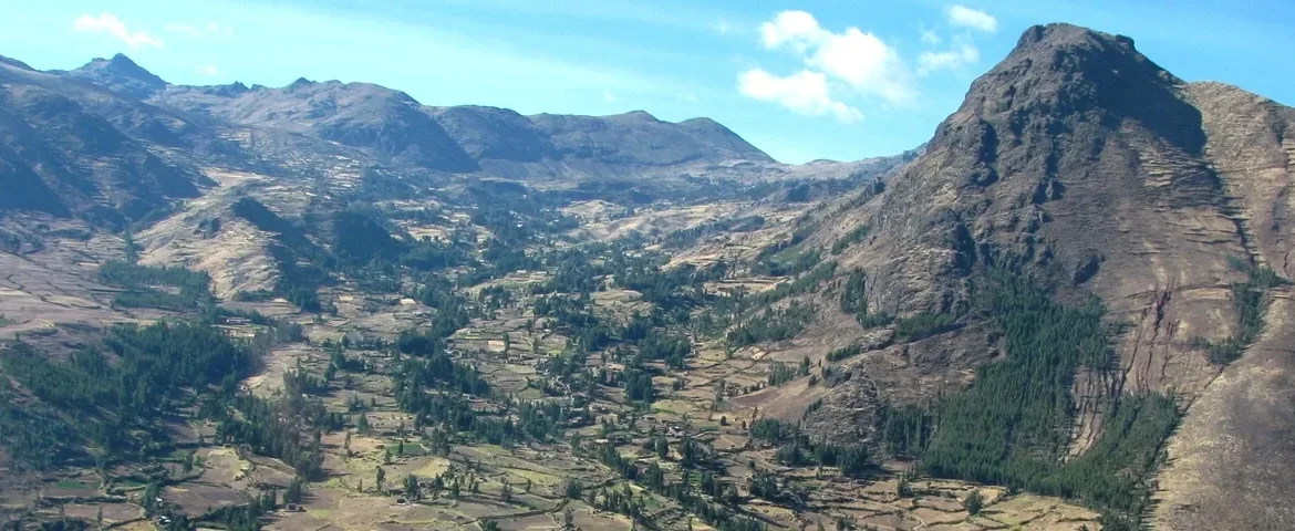 landschaft heiliges tal peru banner