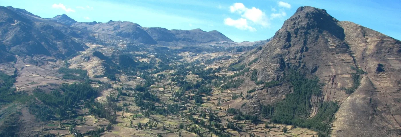 landschaft heiliges tal peru banner