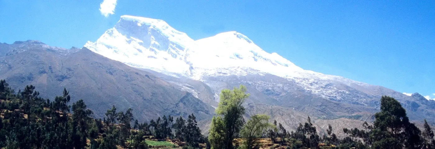 landschaft huaraz peru banner