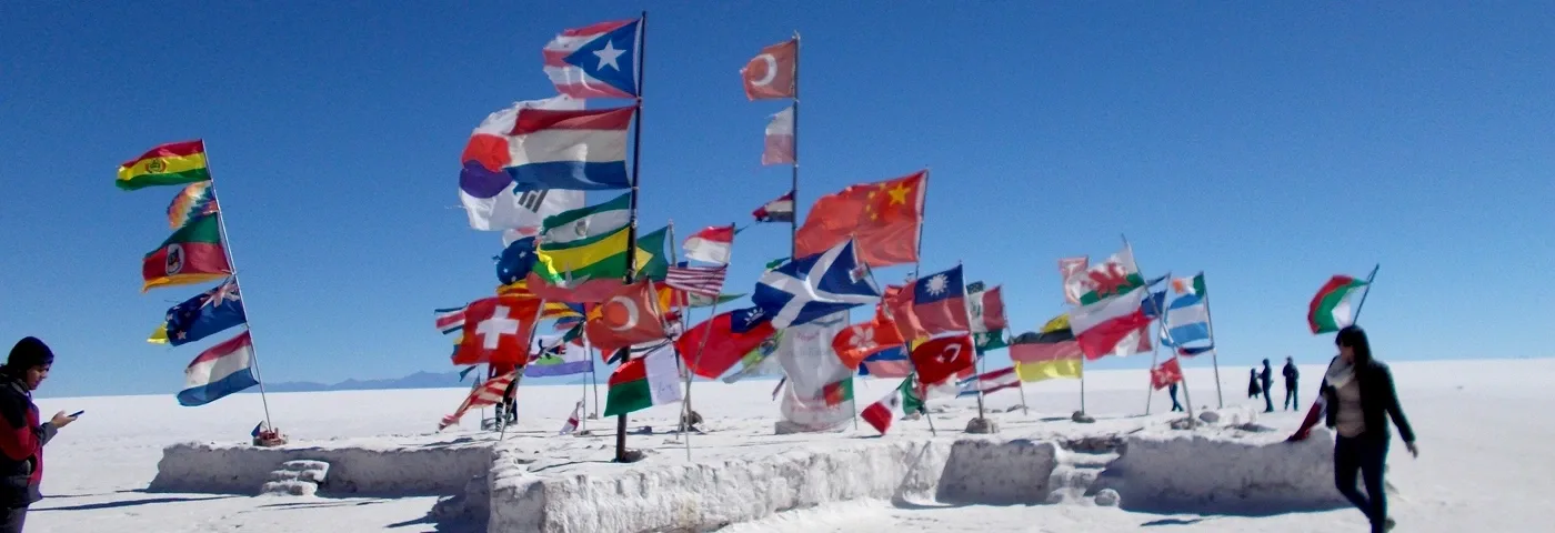 salar uyuni flaggen banner
