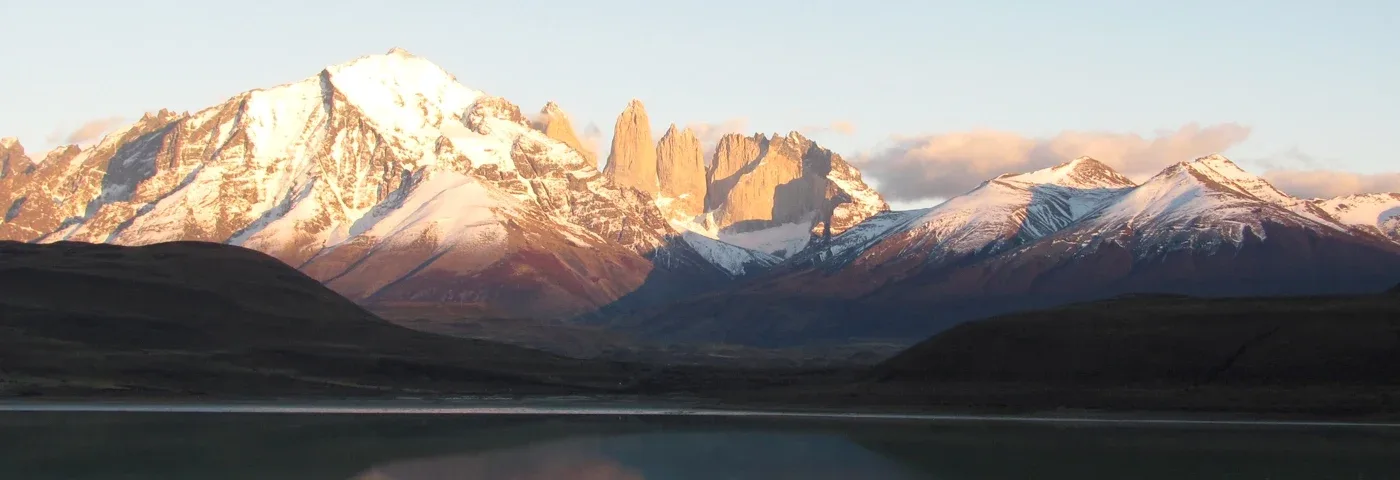 torres del paine sonnenuntergan chile banner